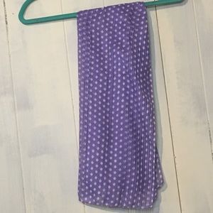 2/$15 Light Purple Scarf with White Flowers